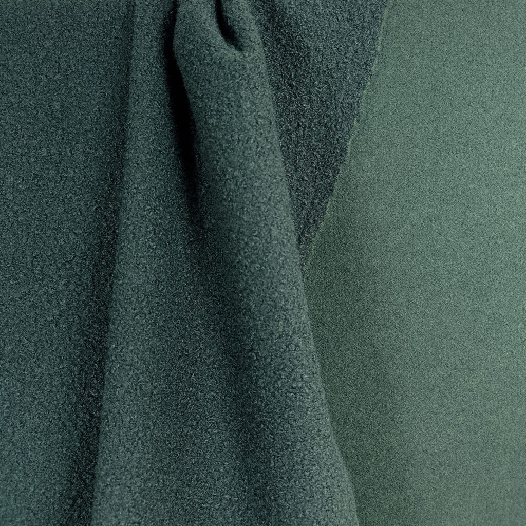 Maille bouclette verte